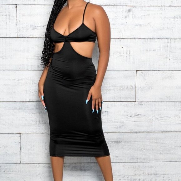 NWT Delphi Cutout Backless Dress (Large) - Picture 1 of 4